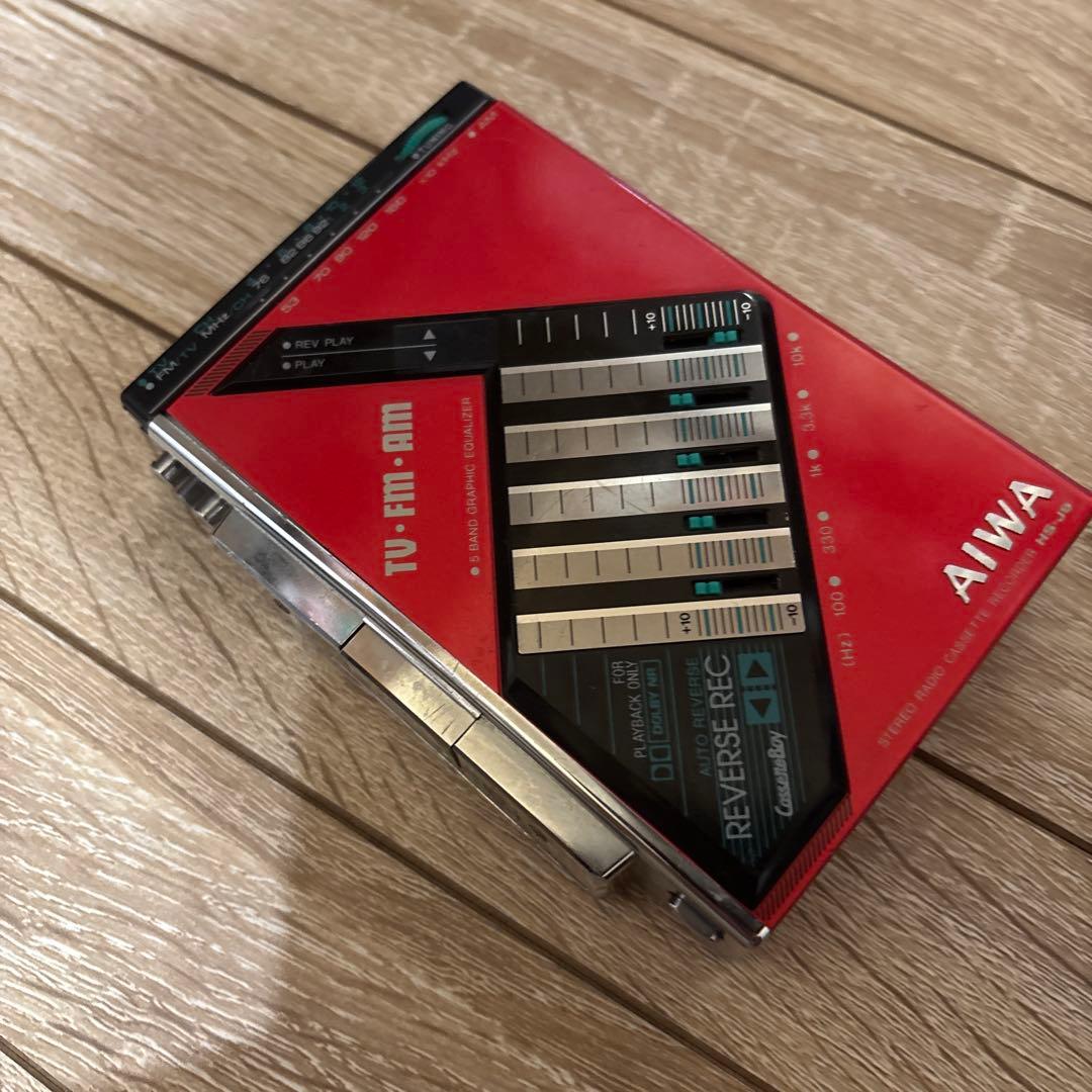 91：AIWA　HS-J9　ポータブルカセットプレーヤー　ジャンク