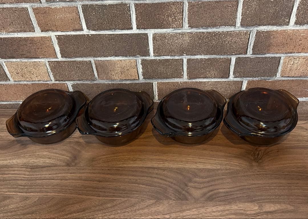 アメリカビンテージファイヤキング インディビジュアルキャセロール4つ12オンス