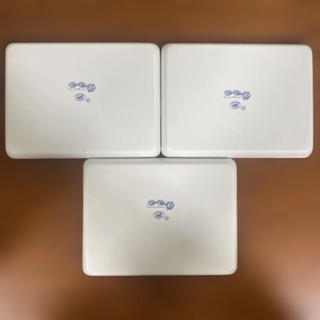 HERMES シェーヌダンクルスクエアプレート