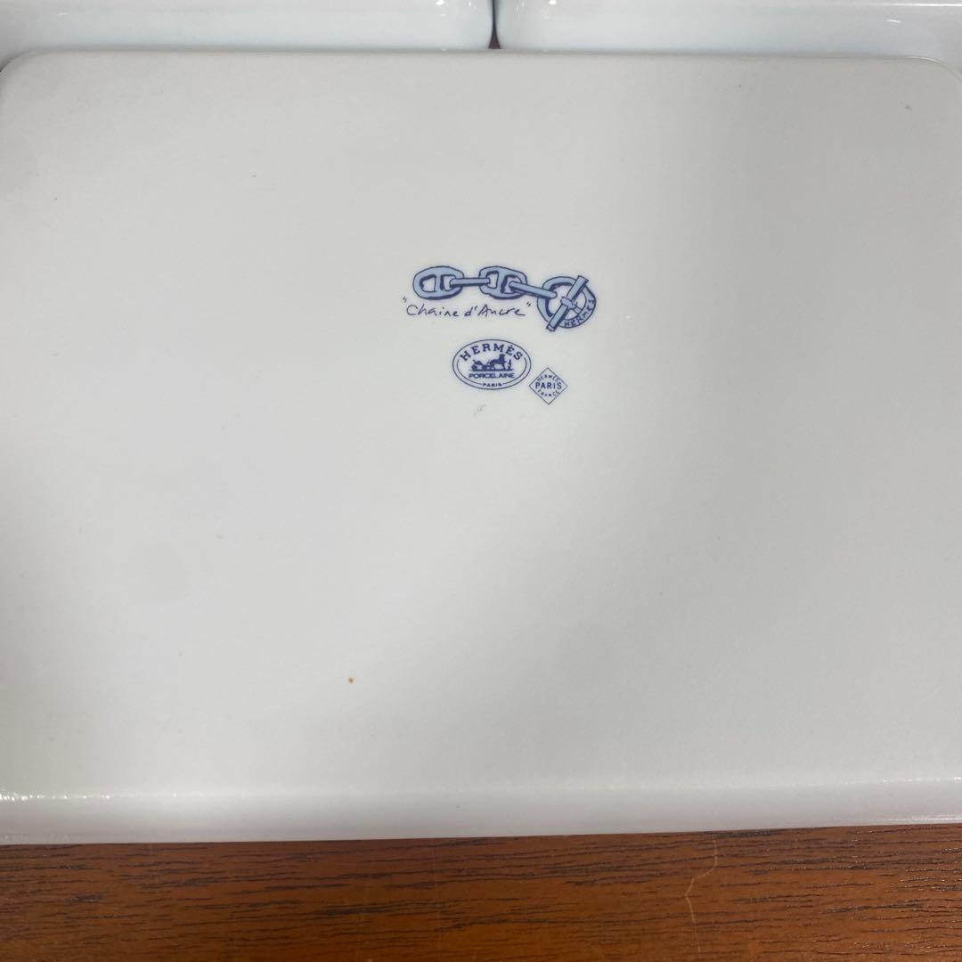 HERMES シェーヌダンクルスクエアプレート