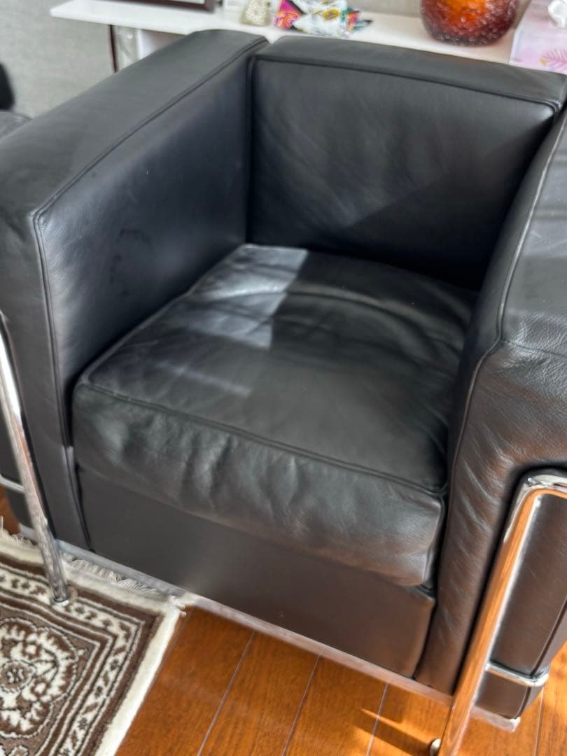 美品　LC2 カッシーナ　正規品　1人掛け　ソファ　ブラック