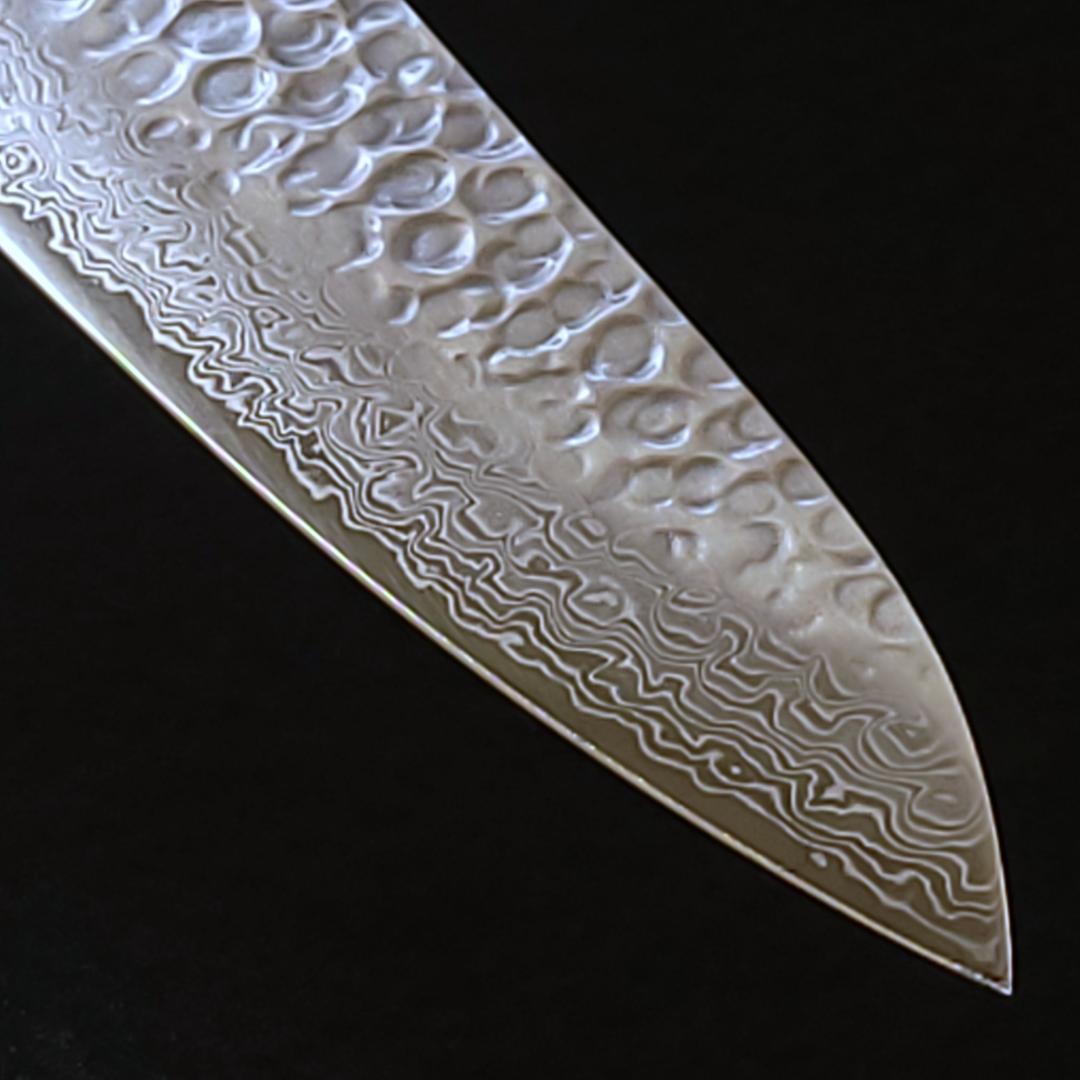 AUS10 ダマスカス 牛刀包丁 240㎜ G8150 焼栗柄 月光作