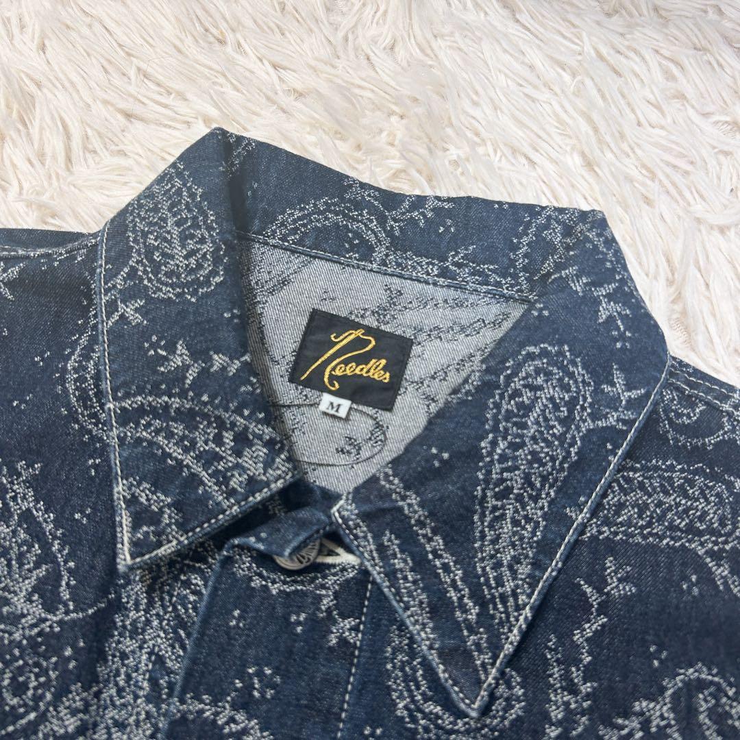 希少✨NEEDLES ペイズリーオールインワン M ネイビー