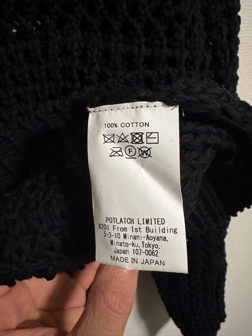 トップス c.e cavempt 19ss KNIT MESH CREW