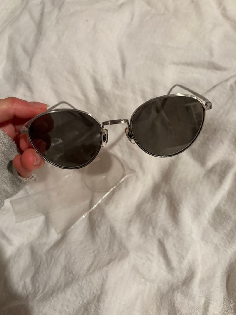 Oliver peoples ラウンドサングラス メタルフレーム ブラック