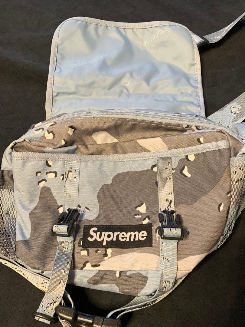バッグ Supreme Waist Bag Blue Camo