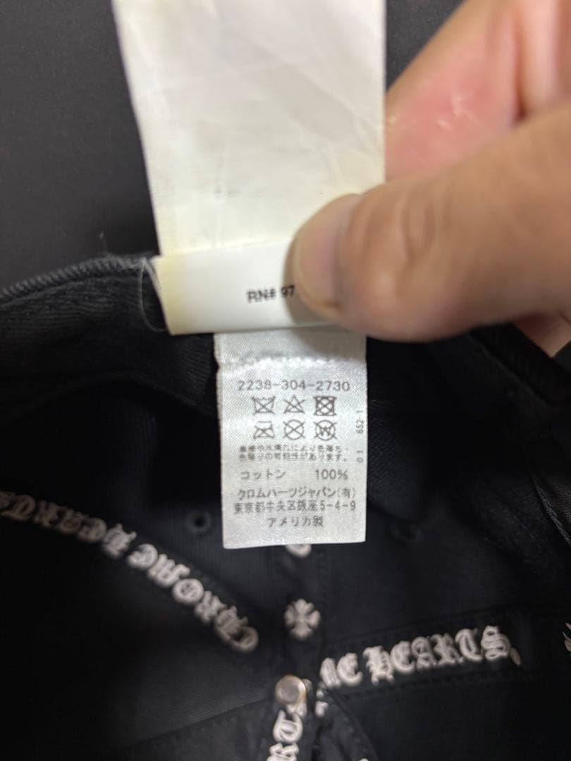 クロス刺繍　クロムハーツキャップ　国内正規品　人気モデル