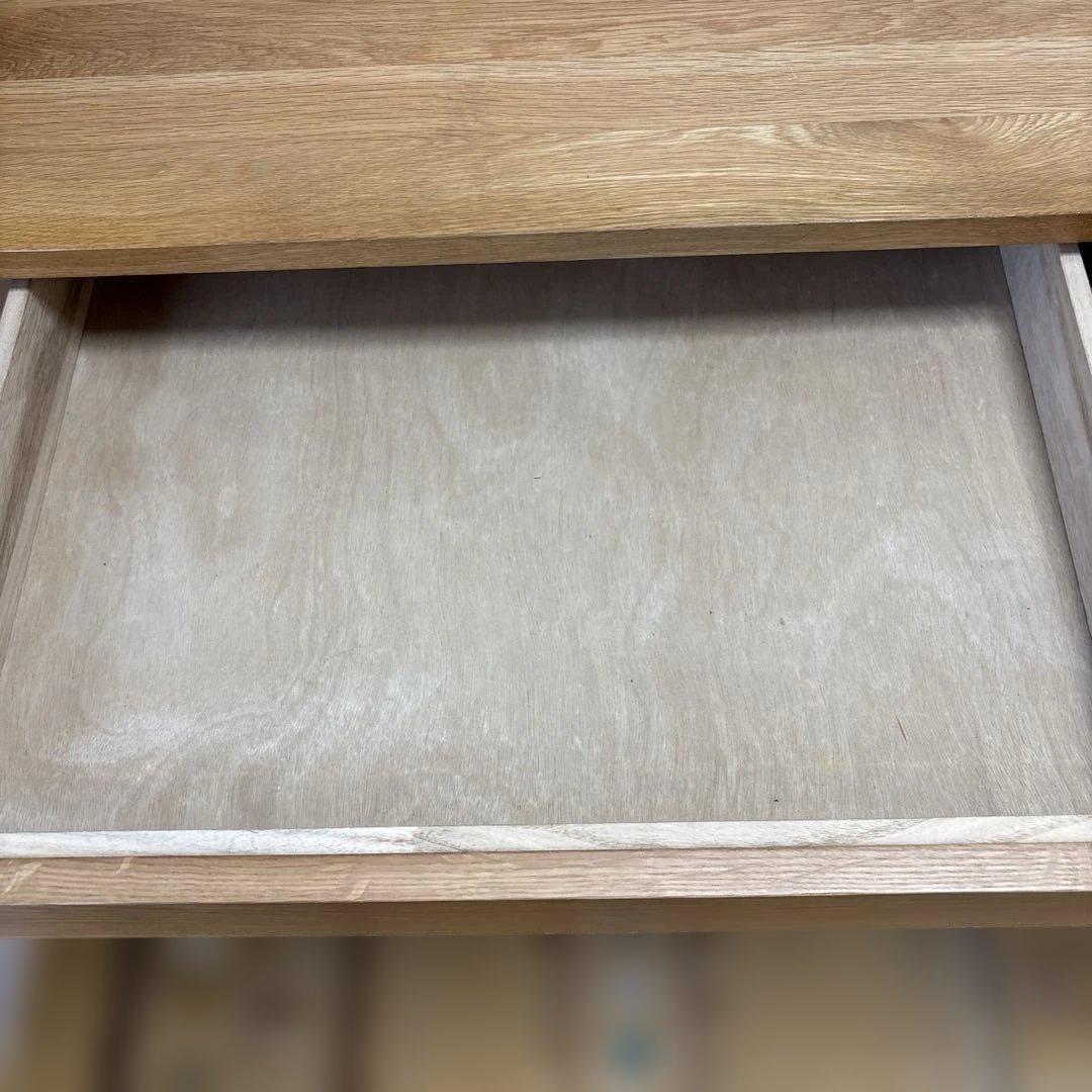 無印良品　学習机　オーク材