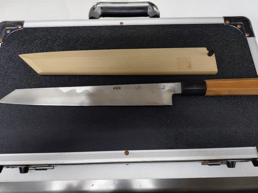 a*a様 柳刃包丁　堺一文字光秀　本鍛錬　27㎝　青波打