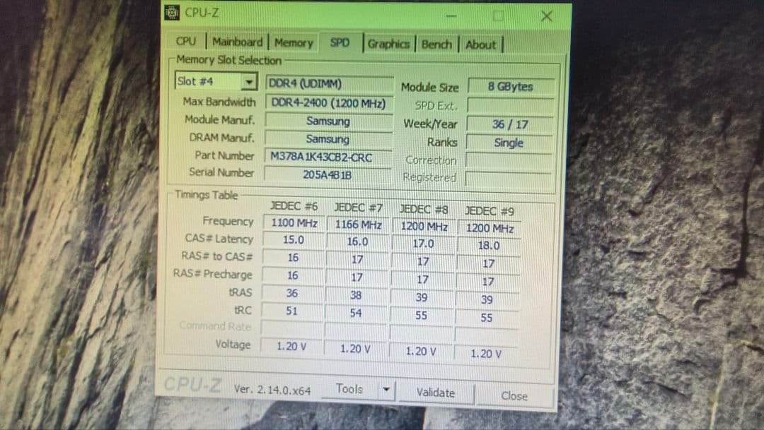 DDR4 8GBx4枚 32GB pc4-2400 動作確認済み ③