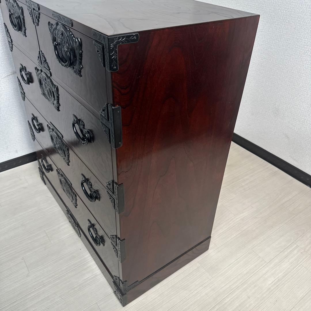 展示極美品 岩谷堂箪笥 整理箪笥 時代箪笥 和風 和箪笥 伝統工芸　i4※
