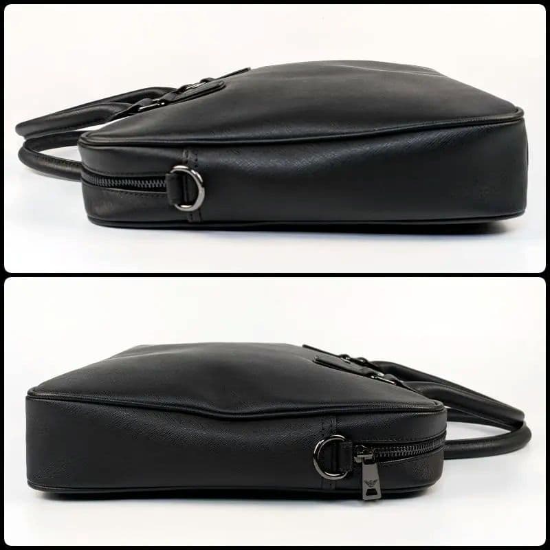 【未使用級】アルマーニ ジーンズ 2way ビジネスバッグ ブリーフケース A4