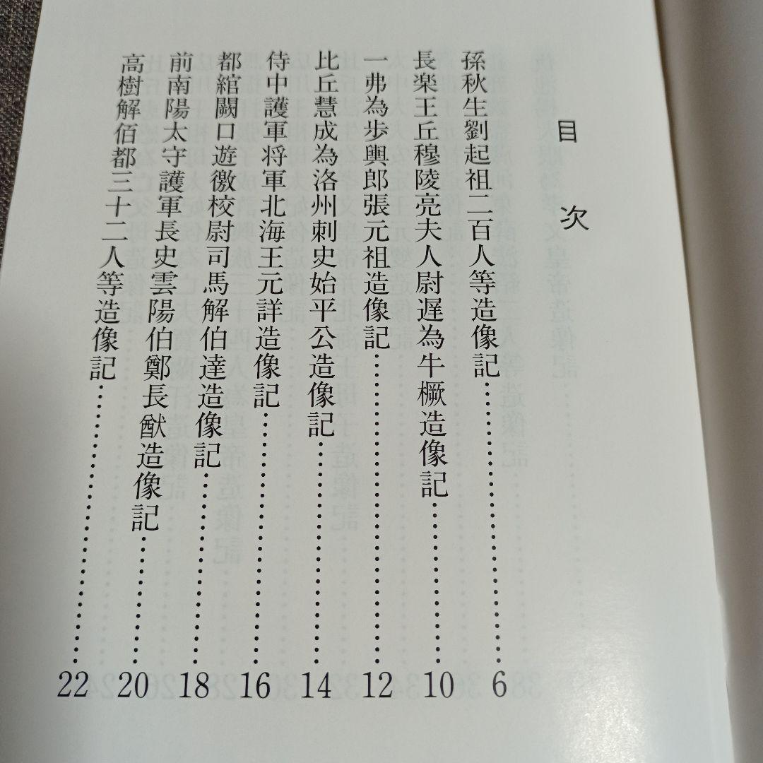 文字文化研究所　龍門二十品拓本