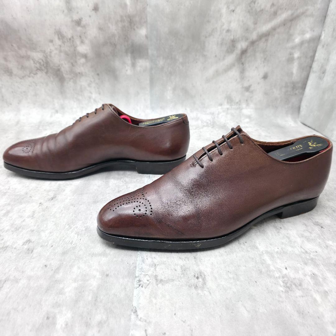 クロケット&ジョーンズ Weymouth プレーントゥ スチールトゥ 9 茶色