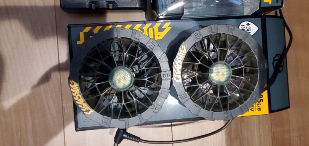 バートル24V 空調服用ファン！迷彩、デッキーズ空調服２着