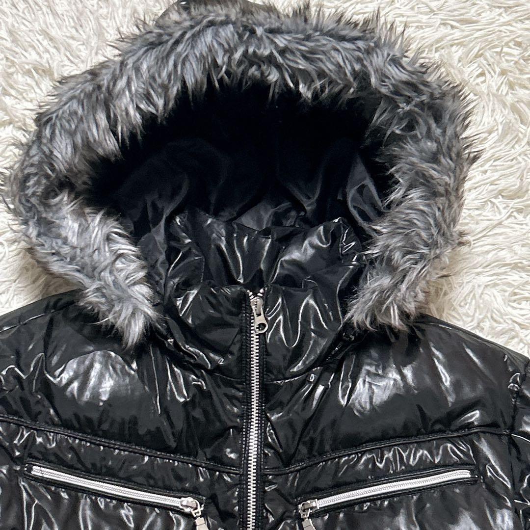 【2457】✨美品✨ 00s 【Archive】 y2k ファージャケット　光沢