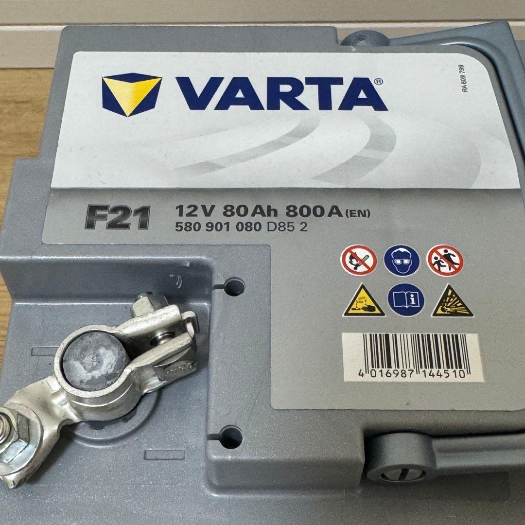 VARTA シルバー AGM バッテリー F21 80Ah サブバッテリー