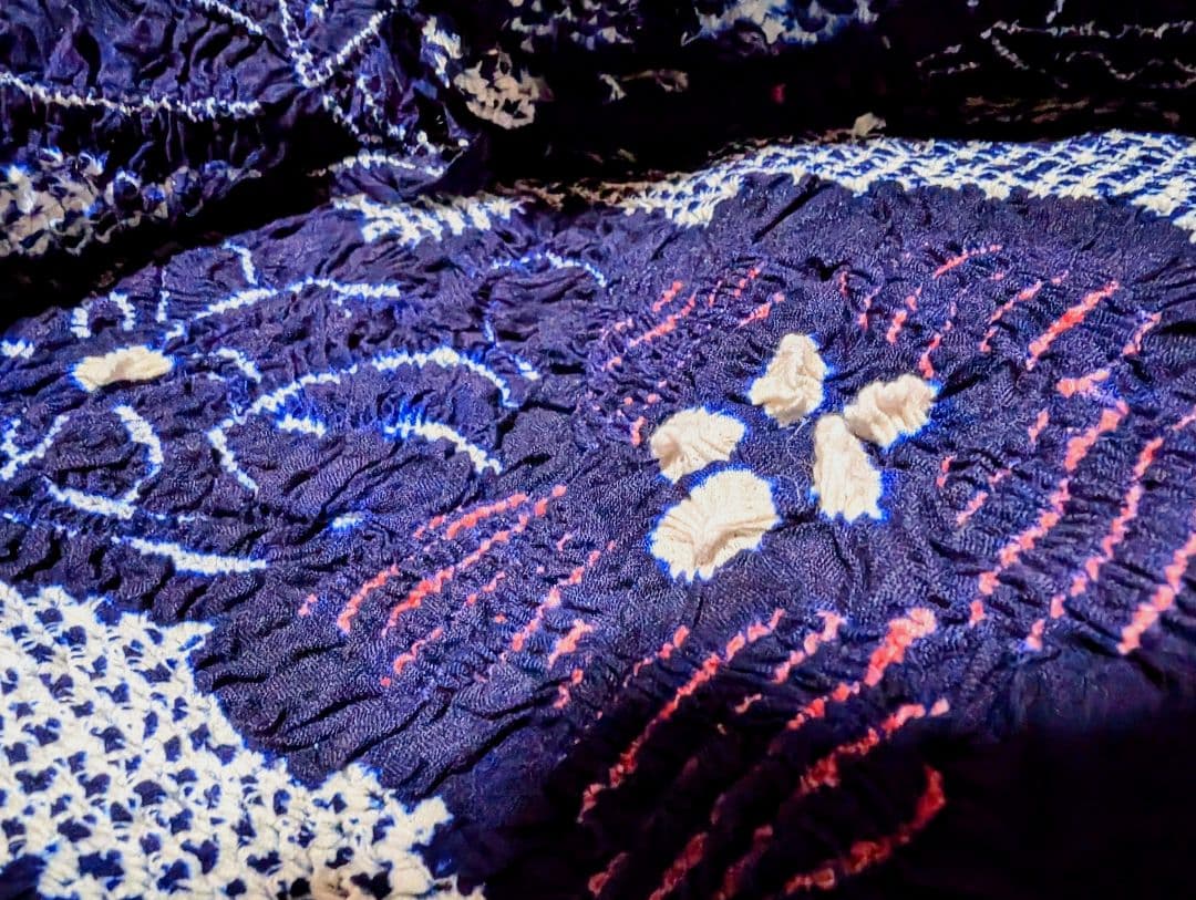 [０１]有松鳴海絞り浴衣/反物/新品未仕立て/藍染/純国産日本製/伝統工芸品