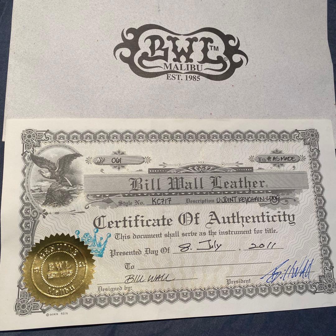 bill wall leather キーチェーン