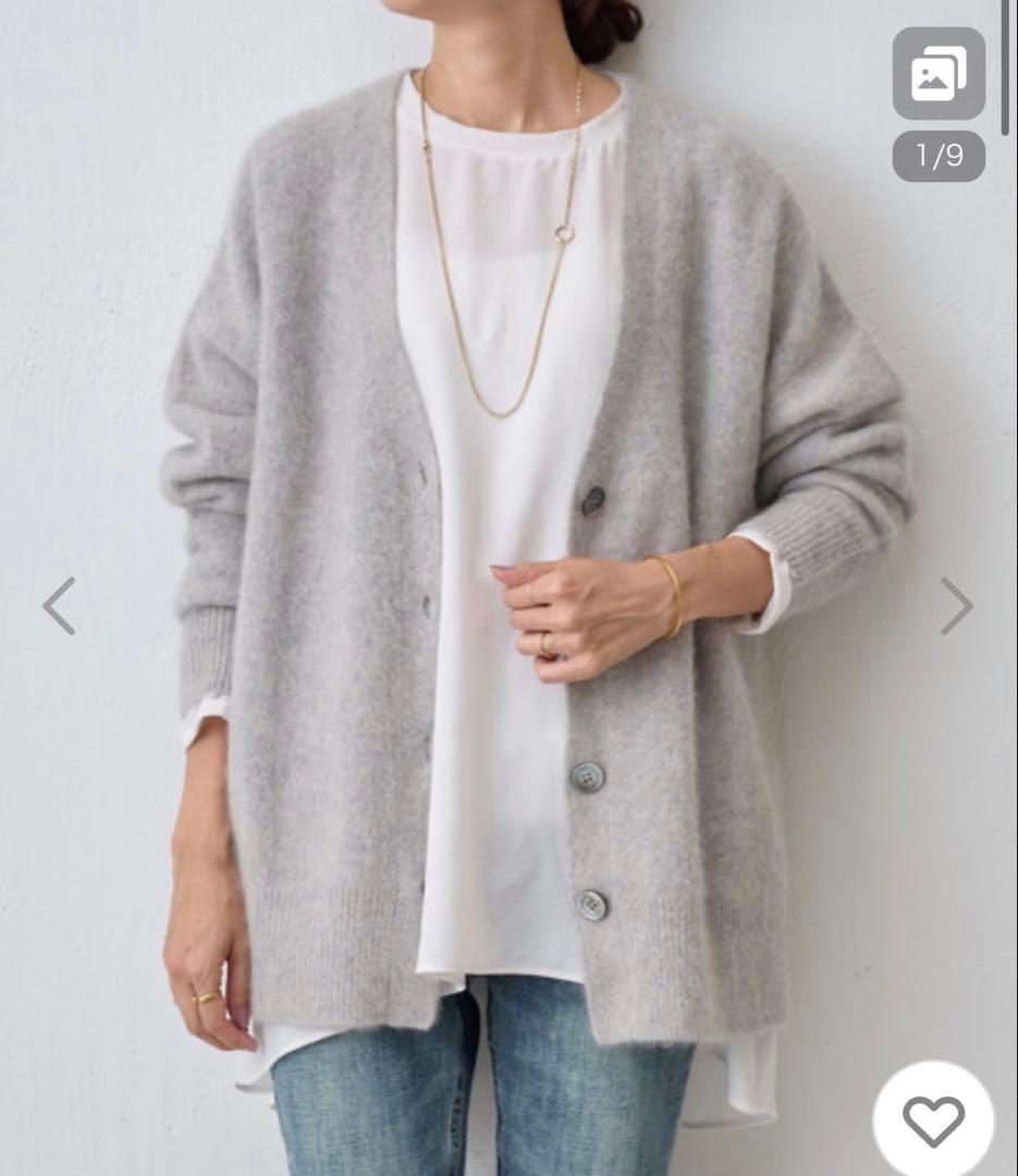 BEARDSLEY FOXウールカーディガン