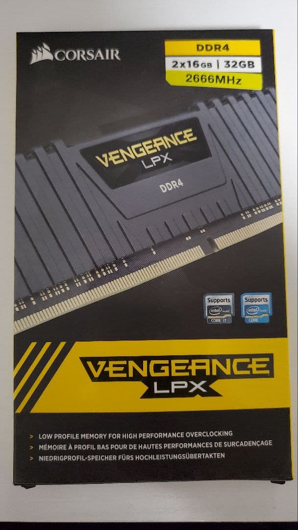 Corsair Vengeance DDR4 32GB(16×2) 2666MH