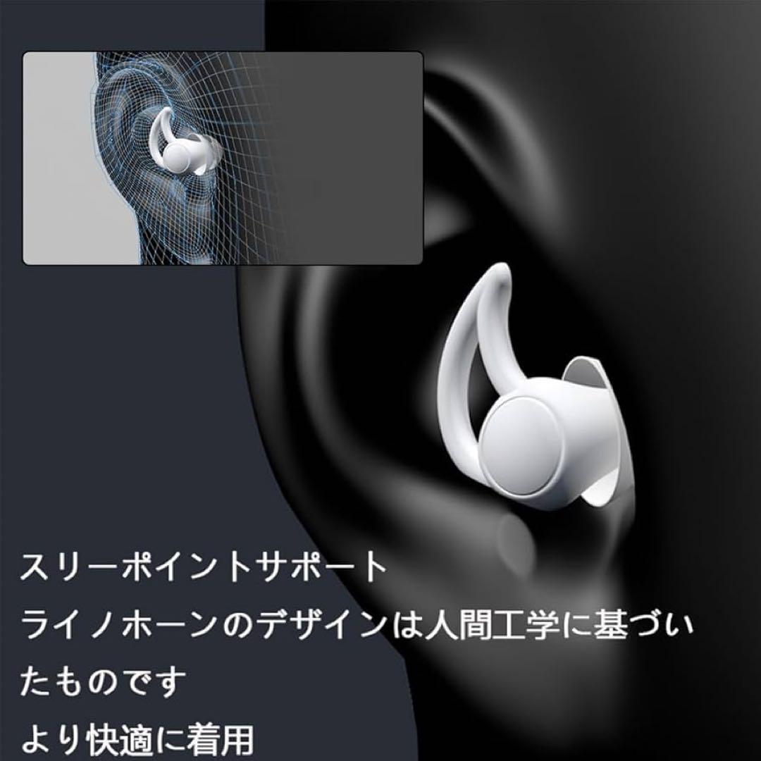 睡眠用耳栓 安眠 防音 2 ペア 飛行機 仕事 勉強 水洗い可能