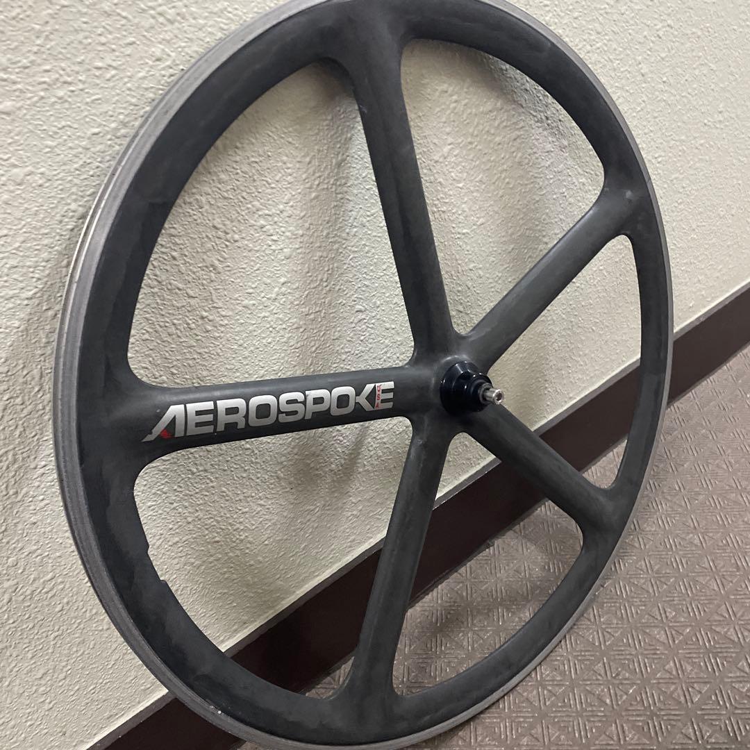AEROSPOKE USA カーボンフロントホイール ピスト ロード 700c