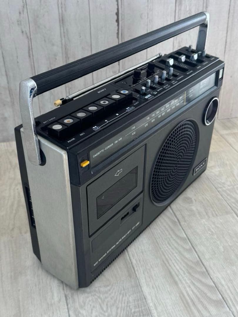 [動作品] SONY ラジカセ CF-1980 ラジオ昭和レトロ
