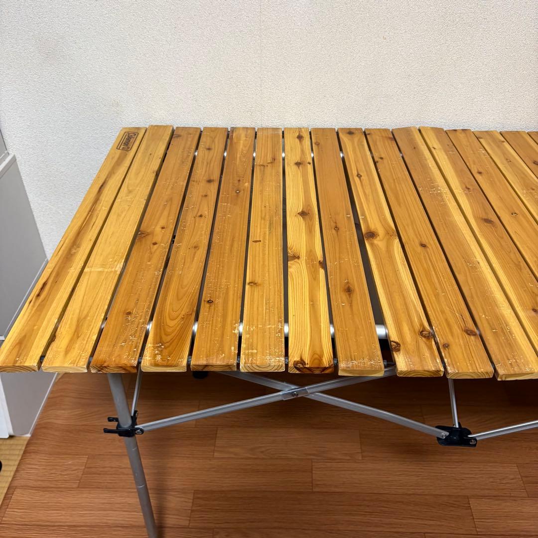 コールマン Coleman ナチュラルウッドロールテーブル　120