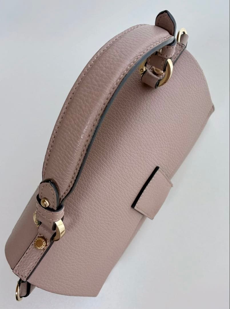 人気完売品 LORISTELLA ハンドバッグ イタリア製　ピンクベージュ