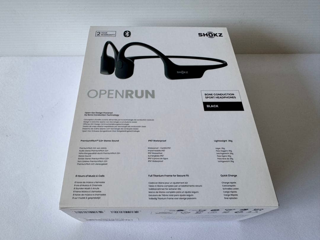 Shokz OpenRun S803 ブラック 骨伝導イヤホン