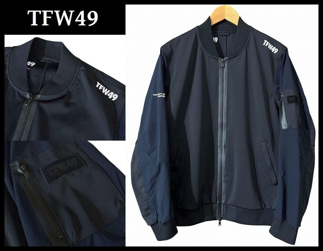 未使用 24AW TFW49 MA-1 ストレッチ ゴルフ ジャケット L