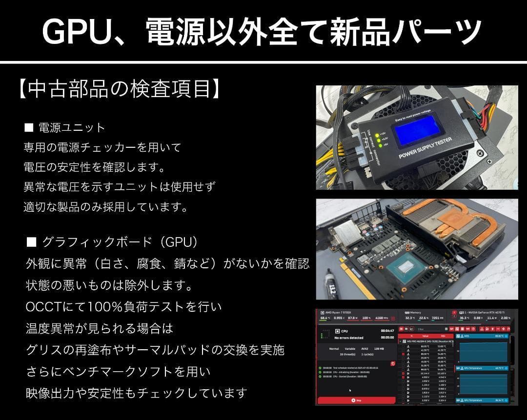 新品ケースゲーミングPC★GTX1080Ti/Ryzen 5/SSD 512GB