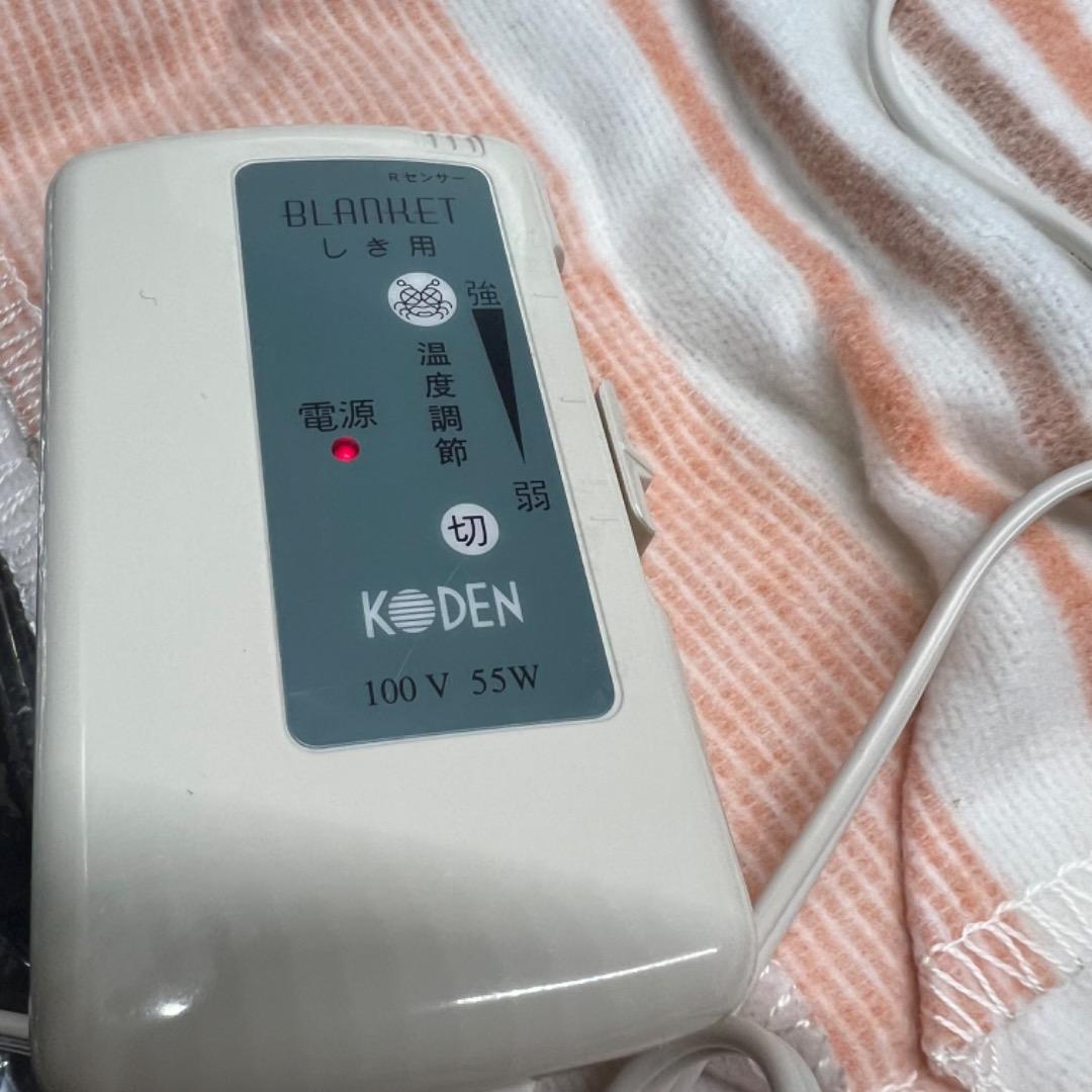 〇Hb裏左1042 広電 KODEN 電気しき毛布 CWS-500E 2点まとめ