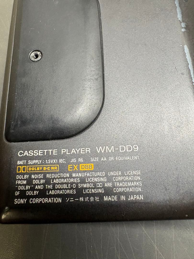 昭和レトロ　SONY カセットウォークマン　WM-DD9