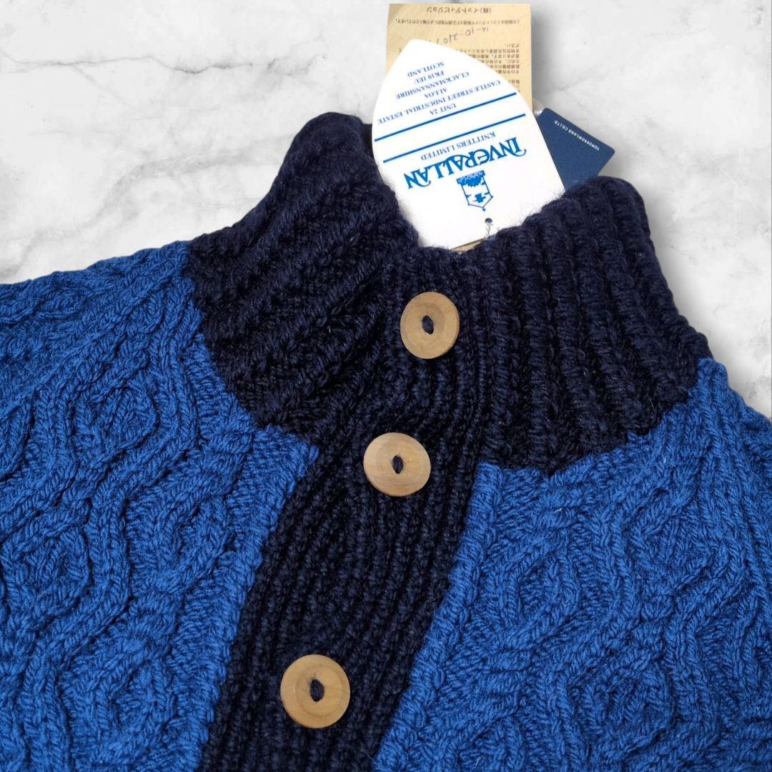 未使用品✨インバーアラン 茶タグ ニット カーディガン トゥモローランド別注