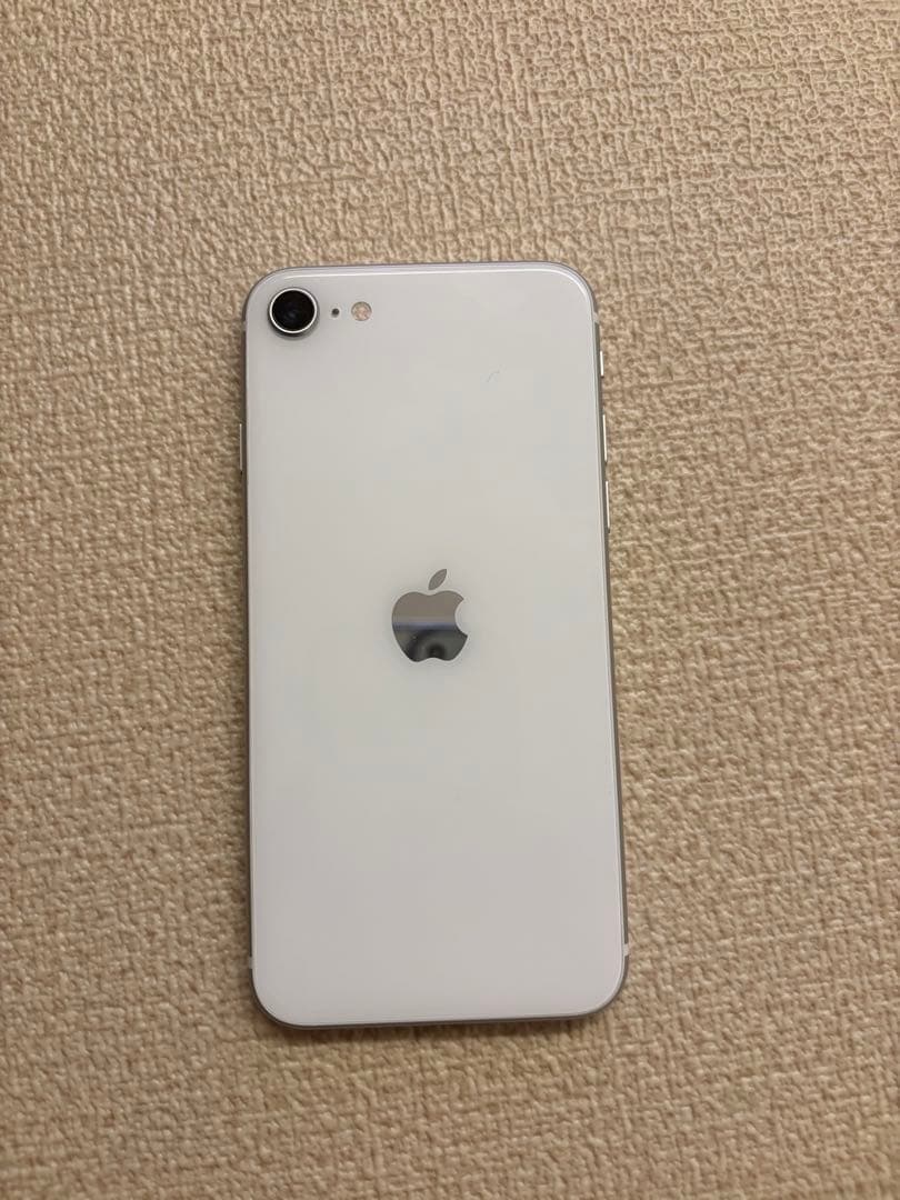【美品SIMフリー】iPhone SE2 第二世代 ホワイト　ガラスフィルム付き
