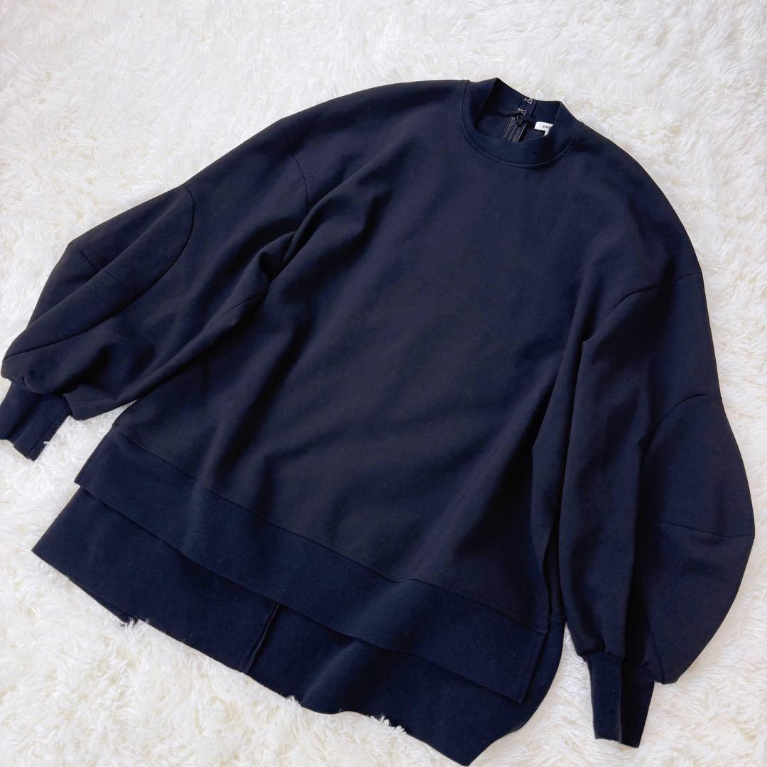 極美品◆2024 ENFOLD ソリッドスリーブプルオーバー 38