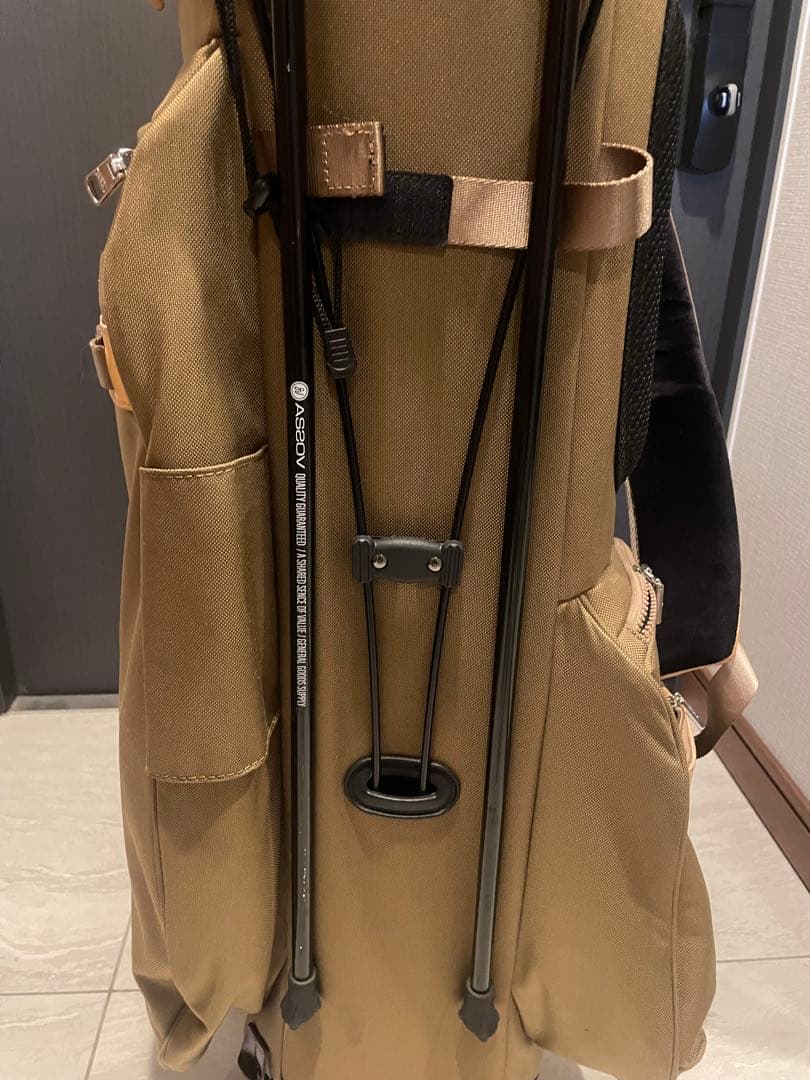 アッソブ　バリスティックスタンドキャディバッグ　KHAKI