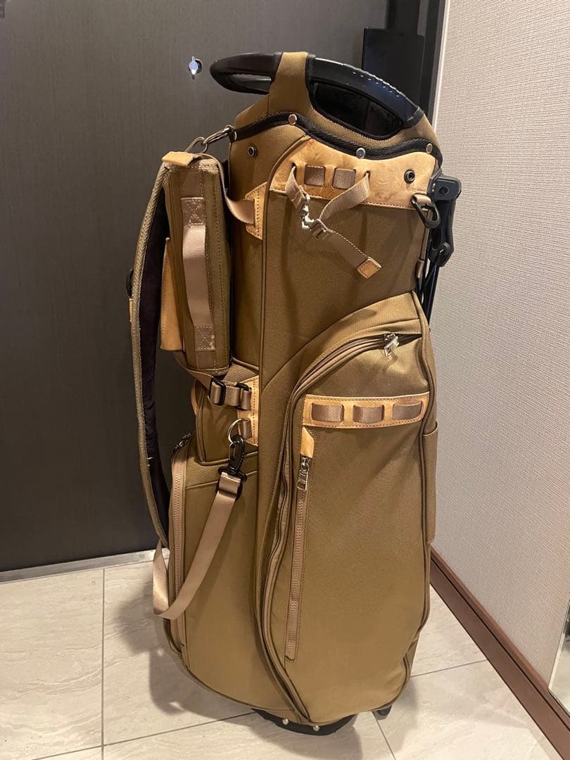 アッソブ　バリスティックスタンドキャディバッグ　KHAKI