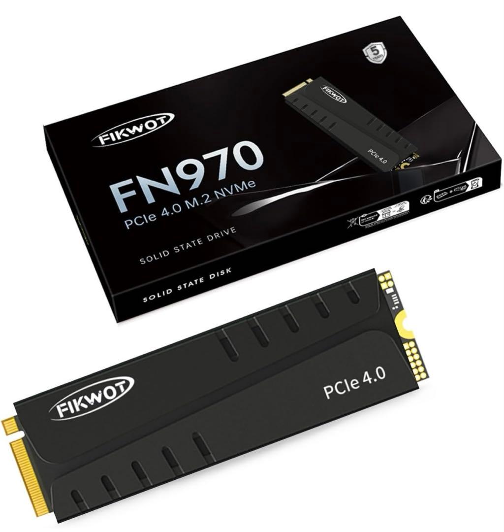 FN970 1TB PCIe 4.0 M.2 SSD DRAMキャッシュ