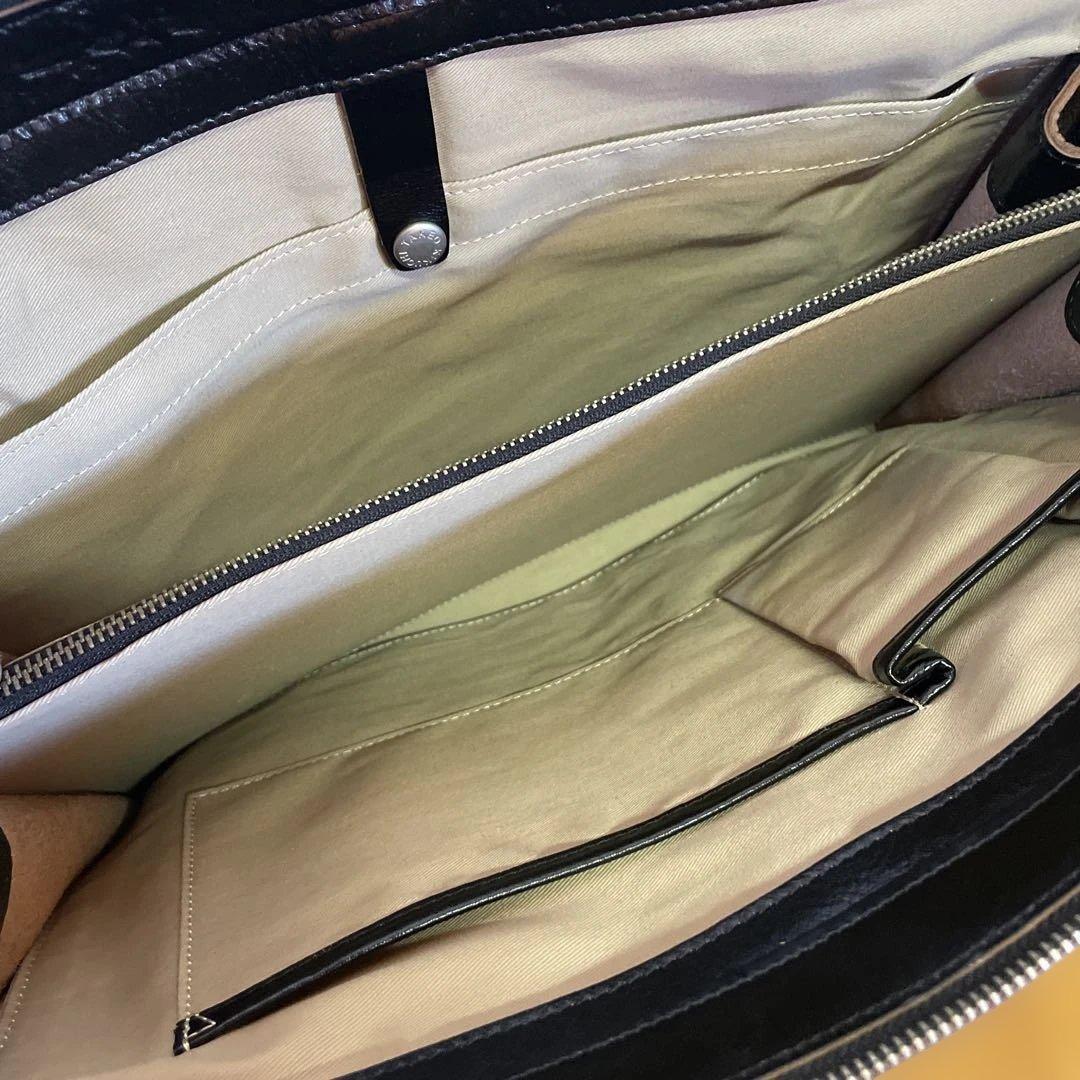 TAKEO KIKUCHI ビジネスバッグ 黒 レザー