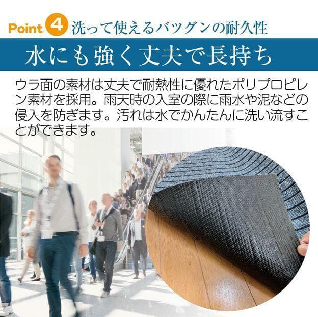 M.N.Y.K 玄関マット フロアマット 屋内外兼用 裁断自由（90cm×7m）