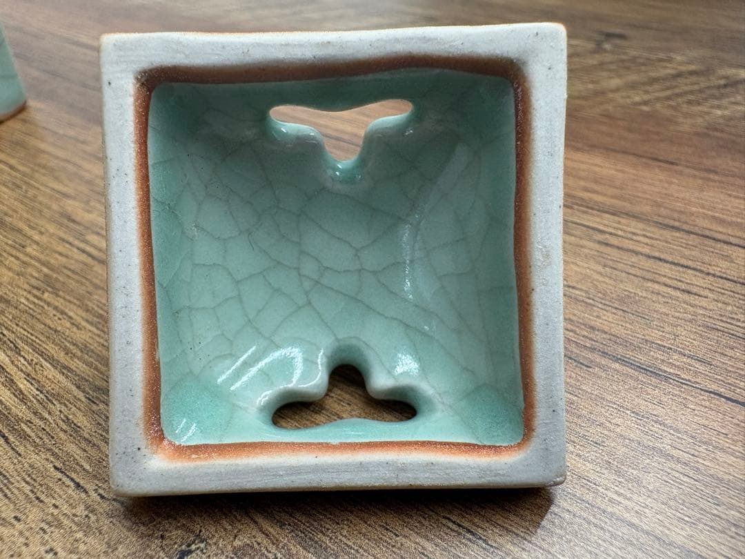 中島宏 人間国宝 「青瓷香炉」 青磁 香炉 香道具 弓野窯