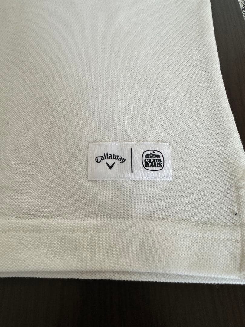 クラブハウスキャロウェイコラボ白半袖ポロシャツ