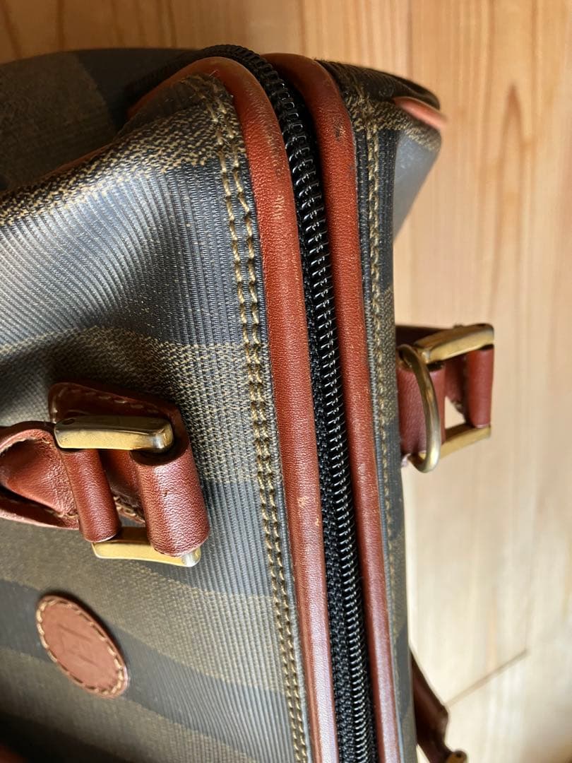 フェンディ【FENDY】ヴィンテージ　ペカン柄ミニボストンバッグ