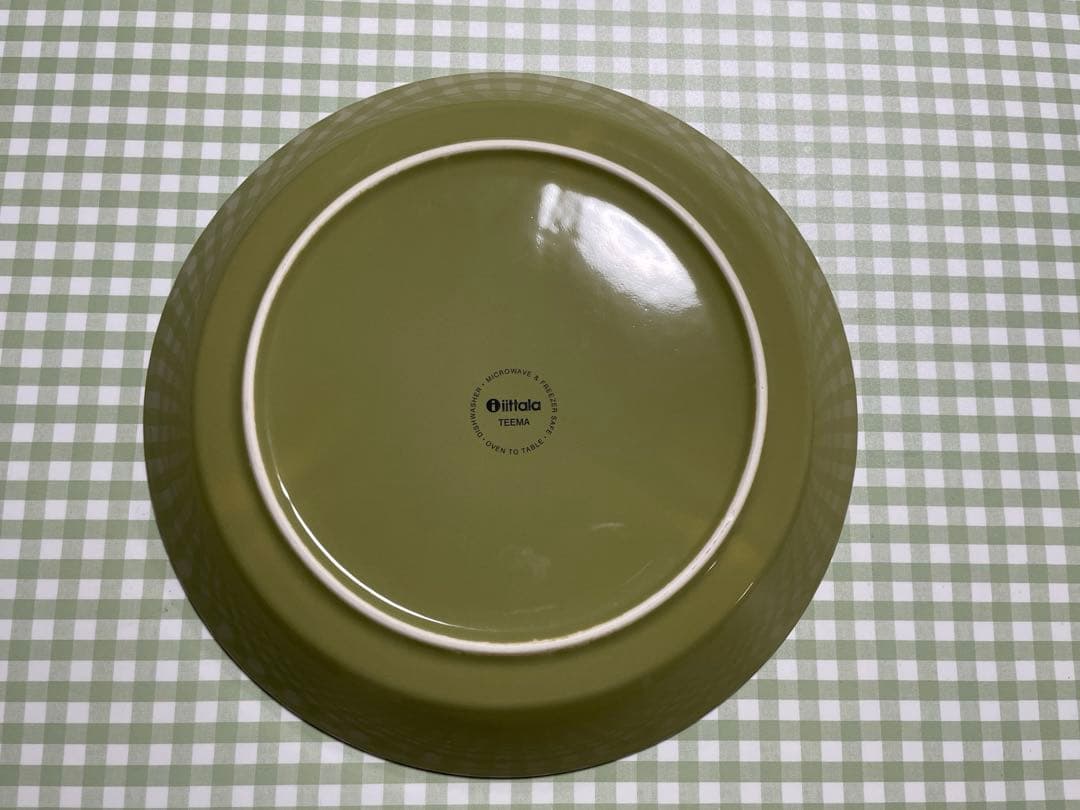 【廃盤品】イッタラ　ティーマ　オリーブグリーン　4枚+1枚セット