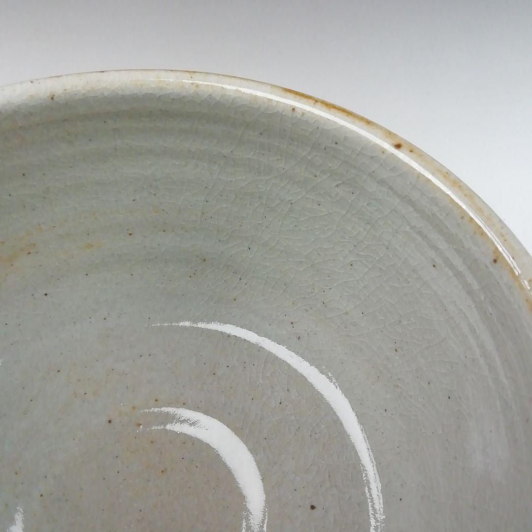 Ｔ２１　茶碗　『三島茶碗』『御題　葉』『田沼春二作』　共箱　抹茶碗　茶道具