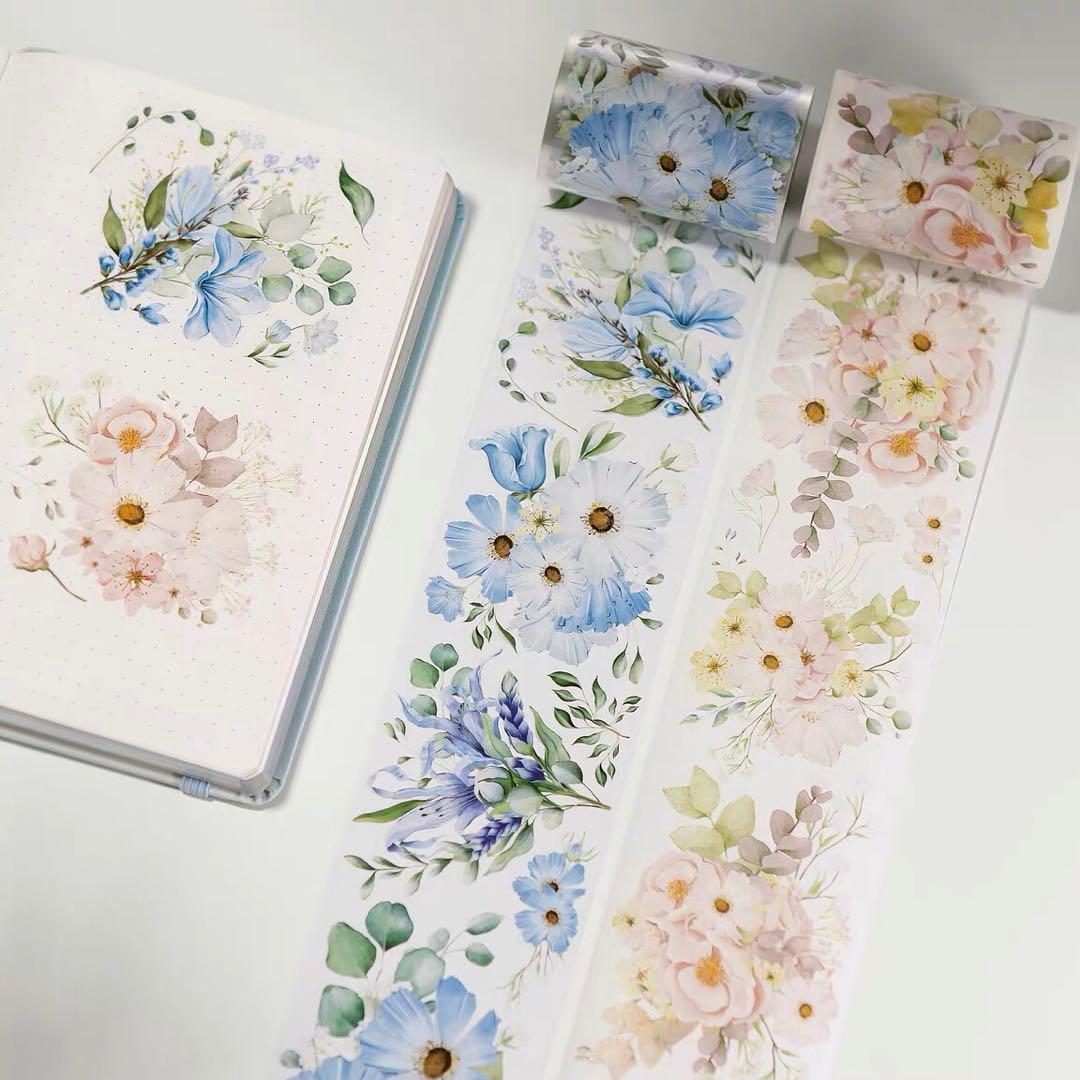 新品　カナダWT　枕星花影　PETタイプマスキングテープ　マステ