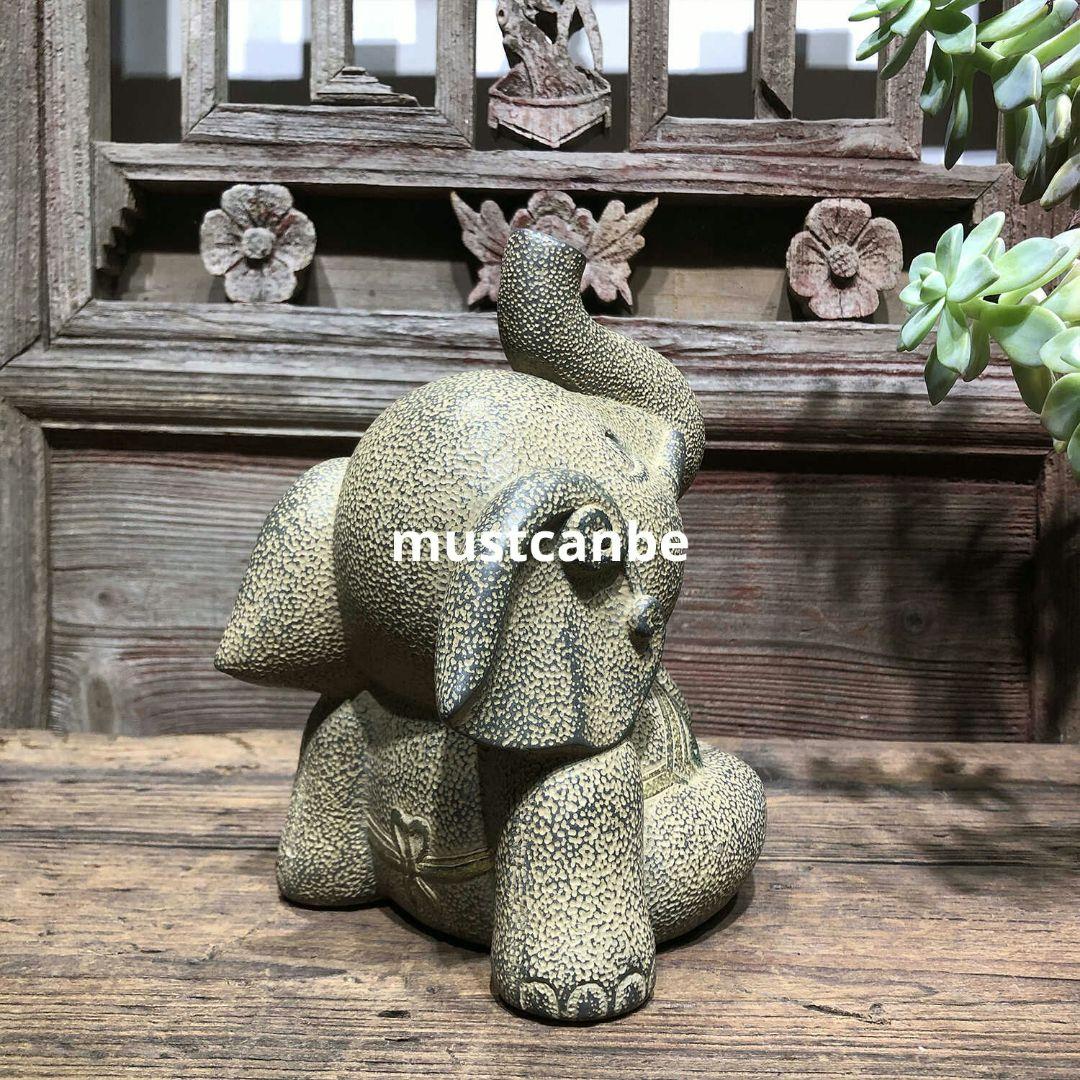 石像 彫刻吉祥象 応接間 書斎 茶室 開運 風水 招財 装飾品 工芸品 置物